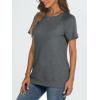 imageAUTOMET T Shirts Short Sleeve Crewneck Tees for Women Trendy Lightweight Soft Casual Summer Tops Clothes 2025Gray