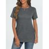 imageAUTOMET T Shirts Short Sleeve Crewneck Tees for Women Trendy Lightweight Soft Casual Summer Tops Clothes 2025Gray