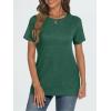 imageAUTOMET T Shirts Short Sleeve Crewneck Tees for Women Trendy Lightweight Soft Casual Summer Tops Clothes 2025Green