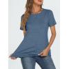 imageAUTOMET T Shirts Short Sleeve Crewneck Tees for Women Trendy Lightweight Soft Casual Summer Tops Clothes 2025Haze Blue
