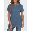 imageAUTOMET T Shirts Short Sleeve Crewneck Tees for Women Trendy Lightweight Soft Casual Summer Tops Clothes 2025Haze Blue