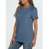 imageAUTOMET T Shirts Short Sleeve Crewneck Tees for Women Trendy Lightweight Soft Casual Summer Tops Clothes 2025Haze Blue
