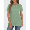 imageAUTOMET T Shirts Short Sleeve Crewneck Tees for Women Trendy Lightweight Soft Casual Summer Tops Clothes 2025Light Green