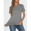 imageAUTOMET T Shirts Short Sleeve Crewneck Tees for Women Trendy Lightweight Soft Casual Summer Tops Clothes 2025Light Grey