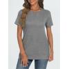 imageAUTOMET T Shirts Short Sleeve Crewneck Tees for Women Trendy Lightweight Soft Casual Summer Tops Clothes 2025Light Grey