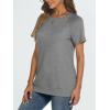 imageAUTOMET T Shirts Short Sleeve Crewneck Tees for Women Trendy Lightweight Soft Casual Summer Tops Clothes 2025Light Grey