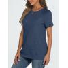 imageAUTOMET T Shirts Short Sleeve Crewneck Tees for Women Trendy Lightweight Soft Casual Summer Tops Clothes 2025Navy