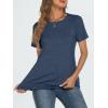 imageAUTOMET T Shirts Short Sleeve Crewneck Tees for Women Trendy Lightweight Soft Casual Summer Tops Clothes 2025Navy