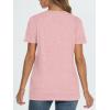 imageAUTOMET T Shirts Short Sleeve Crewneck Tees for Women Trendy Lightweight Soft Casual Summer Tops Clothes 2025Pink