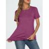 imageAUTOMET T Shirts Short Sleeve Crewneck Tees for Women Trendy Lightweight Soft Casual Summer Tops Clothes 2025Purple