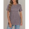 imageAUTOMET T Shirts Short Sleeve Crewneck Tees for Women Trendy Lightweight Soft Casual Summer Tops Clothes 2025Rose Taupe