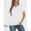 imageAUTOMET T Shirts Short Sleeve Crewneck Tees for Women Trendy Lightweight Soft Casual Summer Tops Clothes 2025White