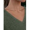 imageAUTOMET T Shirts for Women Short Sleeve Shirts V Neck Plus Size Summer Tops Casual Beach Vacation Outfits Clothes 2025Armygreen