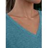 imageAUTOMET T Shirts for Women Short Sleeve Shirts V Neck Plus Size Summer Tops Casual Beach Vacation Outfits Clothes 2025Bluegreen