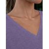 imageAUTOMET T Shirts for Women Short Sleeve Shirts V Neck Plus Size Summer Tops Casual Beach Vacation Outfits Clothes 2025Lavenderpurple