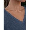 imageAUTOMET T Shirts for Women Short Sleeve Shirts V Neck Plus Size Summer Tops Casual Beach Vacation Outfits Clothes 2025Navy