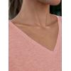 imageAUTOMET T Shirts for Women Short Sleeve Shirts V Neck Plus Size Summer Tops Casual Beach Vacation Outfits Clothes 2025Pink