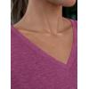 imageAUTOMET T Shirts for Women Short Sleeve Shirts V Neck Plus Size Summer Tops Casual Beach Vacation Outfits Clothes 2025Purple
