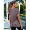 imageAUTOMET T Shirts for Women Short Sleeve Shirts V Neck Plus Size Summer Tops Casual Beach Vacation Outfits Clothes 2025Rosetaupe