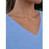 imageAUTOMET T Shirts for Women Short Sleeve Shirts V Neck Plus Size Summer Tops Casual Beach Vacation Outfits Clothes 2025Skyblue