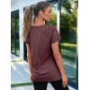 imageAUTOMET T Shirts for Women Short Sleeve Shirts V Neck Plus Size Summer Tops Casual Beach Vacation Outfits Clothes 2025Winered