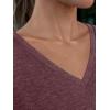 imageAUTOMET T Shirts for Women Short Sleeve Shirts V Neck Plus Size Summer Tops Casual Beach Vacation Outfits Clothes 2025Winered