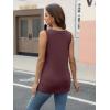 imageAUTOMET Tank Top Women Summer 2025 Casual Spring V Neck Sleeveless Tee Shirt Basic Trendy Beach Vacation Outfits ClothesWine Red