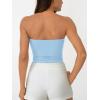 imageAUTOMET Tube Tops Strapless Crop Tops Basic Backless Sleeveless Bandeau Going Out Cute 2025 Summer ClothesBabyblue