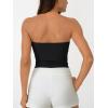 imageAUTOMET Tube Tops Strapless Crop Tops Basic Backless Sleeveless Bandeau Going Out Cute 2025 Summer ClothesBlack