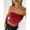 imageAUTOMET Tube Tops Strapless Crop Tops Basic Backless Sleeveless Bandeau Going Out Cute 2025 Summer ClothesRed