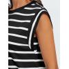 imageAUTOMET Womens Sleeveless Summer Tank Tops Casual Trendy T Shirts Basic Trendy Cap Sleeve Oversized TeeBlackwhite