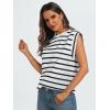 imageAUTOMET Womens Sleeveless Summer Tank Tops Casual Trendy T Shirts Basic Trendy Cap Sleeve Oversized TeeWhiteblack