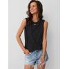 imageAUTOMET Womens Summer Tank Tops Spring Sleeveless T Shirts Business Casual Dressy Clothes Fashion Trendy Outfits 2025Black