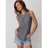 imageAUTOMET Womens Tank Tops Sleeveless Loose Fit Summer Shirts with Textured Line DetailsDark Grey