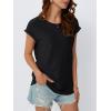 imageAUTOMET Womens Tops Short Sleeve TShirts Eyelet Embroidery Blouse Dressy Causal Spring Summer Fashion 2025 Trendy ClothesBlack