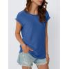 imageAUTOMET Womens Tops Short Sleeve TShirts Eyelet Embroidery Blouse Dressy Causal Spring Summer Fashion 2025 Trendy ClothesBlue