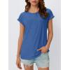imageAUTOMET Womens Tops Short Sleeve TShirts Eyelet Embroidery Blouse Dressy Causal Spring Summer Fashion 2025 Trendy ClothesBlue