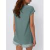 imageAUTOMET Womens Tops Short Sleeve TShirts Eyelet Embroidery Blouse Dressy Causal Spring Summer Fashion 2025 Trendy ClothesGreen