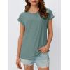 imageAUTOMET Womens Tops Short Sleeve TShirts Eyelet Embroidery Blouse Dressy Causal Spring Summer Fashion 2025 Trendy ClothesGreen