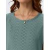 imageAUTOMET Womens Tops Short Sleeve TShirts Eyelet Embroidery Blouse Dressy Causal Spring Summer Fashion 2025 Trendy ClothesGreen