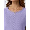 imageAUTOMET Womens Tops Short Sleeve TShirts Eyelet Embroidery Blouse Dressy Causal Spring Summer Fashion 2025 Trendy ClothesPurple