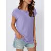 imageAUTOMET Womens Tops Short Sleeve TShirts Eyelet Embroidery Blouse Dressy Causal Spring Summer Fashion 2025 Trendy ClothesPurple