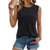 imageAUTOMET Womens Summer Tank Tops Spring Sleeveless T Shirts Business Casual Dressy Clothes Fashion Trendy Outfits 2025Black