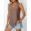 imageAUTOMET Women Summer Tank Top Eyelet Embroidery 2025 Vacation Sleeveless V Neck Loose Fit Shirt Spring Fashion Casual ClothesCoffee