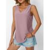 imageAUTOMET Women Summer Tank Top Eyelet Embroidery 2025 Vacation Sleeveless V Neck Loose Fit Shirt Spring Fashion Casual ClothesDarkpink