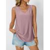 imageAUTOMET Women Summer Tank Top Eyelet Embroidery 2025 Vacation Sleeveless V Neck Loose Fit Shirt Spring Fashion Casual ClothesDarkpink