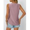 imageAUTOMET Women Summer Tank Top Eyelet Embroidery 2025 Vacation Sleeveless V Neck Loose Fit Shirt Spring Fashion Casual ClothesDarkpink