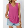 imageAUTOMET Women Summer Tank Top Eyelet Embroidery 2025 Vacation Sleeveless V Neck Loose Fit Shirt Spring Fashion Casual ClothesHotpink