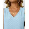 imageAUTOMET Women Summer Tank Top Eyelet Embroidery 2025 Vacation Sleeveless V Neck Loose Fit Shirt Spring Fashion Casual ClothesLightblue