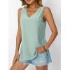 imageAUTOMET Women Summer Tank Top Eyelet Embroidery 2025 Vacation Sleeveless V Neck Loose Fit Shirt Spring Fashion Casual ClothesLightgreen